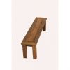 1.6m Reclaimed Teak Mexico Dining Table with 2 Backless Benches - 11