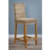 Kubu Grey Wicker Bar Stool - 0