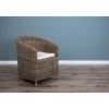 Riva Natural Wicker Tub Armchair - 3