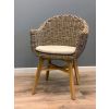 Scandi Natural Wicker Armchair - 0