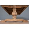 3m Reclaimed Elm Pedestal Dining Table with 2 Benches  - 7
