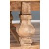 3m Reclaimed Elm Pedestal Dining Table with 2 Benches  - 3