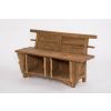 Reclaimed Elm Welly Boot Bench with Storage - 4