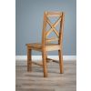 Reclaimed Elm Cross Back Dining Chair - 1
