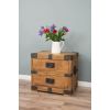 Reclaimed Elm Chunky Chest with Two Drawers  - 1