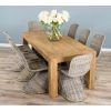 1.8m Reclaimed Elm Chunky Style Dining Table with 8 Stackable Zorro Chairs - 3