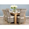 1.8m Reclaimed Elm Chunky Style Dining Table with 8 Latifa Chairs  - 8