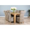 1.8m Reclaimed Elm Chunky Style Dining Table with 8 Latifa Chairs  - 7