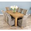 1.8m Reclaimed Elm Chunky Style Dining Table with 8 Latifa Chairs  - 5