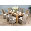 1.8m Reclaimed Elm Chunky Style Dining Table with 8 Latifa Chairs  - 2