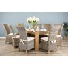1.8m Reclaimed Elm Chunky Style Dining Table with 8 Latifa Chairs  - 3