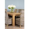 1.8m Reclaimed Elm Chunky Style Dining Table with 8 Latifa Chairs  - 4