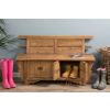 Reclaimed Elm Welly Boot Bench with Storage - 0