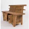 Reclaimed Elm Welly Boot Bench with Storage - 3