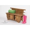Reclaimed Elm Welly Boot Bench with Storage - 5