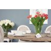 1.3m Farmhouse Pedestal Dining Table with 4 Ellena Chairs - 10