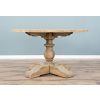 1.3m Farmhouse Pedestal Dining Table with 4 Donna Armchairs - 3