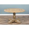 1.3m Farmhouse Pedestal Dining Table with 4 Latifa Chairs - 6