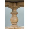 1.3m Farmhouse Pedestal Dining Table with 6 Stackable Zorro Chairs - 10