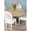 1.3m Farmhouse Pedestal Dining Table with 4 Ellena Chairs - 4