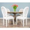 1.3m Farmhouse Pedestal Dining Table with 4 Ellena Chairs - 2