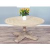 1.6m Farmhouse Pedestal Dining Table with 8 Ellena Chairs - 4