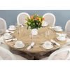 1.6m Farmhouse Pedestal Dining Table with 8 Ellena Chairs - 3