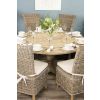 1.6m Farmhouse Pedestal Dining Table with 8 Latifa Chairs  - 3
