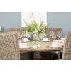 1.6m Farmhouse Pedestal Dining Table with 8 Latifa Chairs  - 4