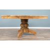 1.8m Reclaimed Teak Circular Pedestal Table with 8 Santos Dining Chairs  - 8