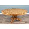 1.8m Reclaimed Teak Circular Pedestal Table with 8 Stackable Zorro Dining Chairs - 15