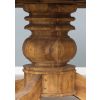 1.8m Reclaimed Teak Circular Pedestal Table with 8 Santos Dining Chairs  - 12