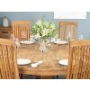 1.8m Reclaimed Teak Circular Pedestal Table with 8 Vikka Dining Chairs - 1