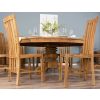 1.8m Reclaimed Teak Circular Pedestal Table with 8 Santos Dining Chairs  - 7