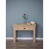 Reclaimed Teak Occasional/Hall Table White Wash Finish with Drawer - 3