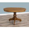 120cm x 80cm Reclaimed Teak Oval Pedestal Dining Table - 0