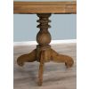 1.2m Reclaimed Teak Oval Pedestal Dining Table with 4 Stackable Zorro Chairs - 5