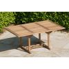 1m x 1.8m - 2.4m Teak Rectangular Extending Table with 6 Marley Chairs - 4