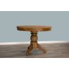 1m Reclaimed Teak Circular Pedestal Dining Table with 4 Riviera Armchairs - 5