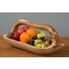 Reclaimed Teak Root Bowl With Handle - 0