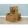 Reclaimed Teak Coffee Table & Blanket Box with 6 Drawers - 1