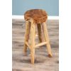 Alpine Chunky Teak Barstool - 2