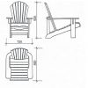 Swedish Redwood Adirondack Chair - 5