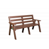 Recycled Plastic 3 Seater Sloper Bench - 3
