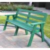 Recycled Plastic 3 Seater Sloper Bench - 7