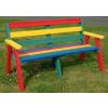 Recycled Plastic 3 Seater Sloper Bench - 8