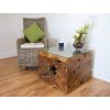 Reclaimed Teak Root Block Square Coffee/End Table - 1