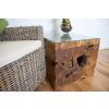 Reclaimed Teak Root Block Square Coffee/End Table - 6