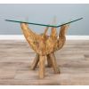 Reclaimed Teak Root Square Side Table - 1