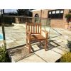 Traditional Teak Garden Armchairs and Coffee Table Set - 6